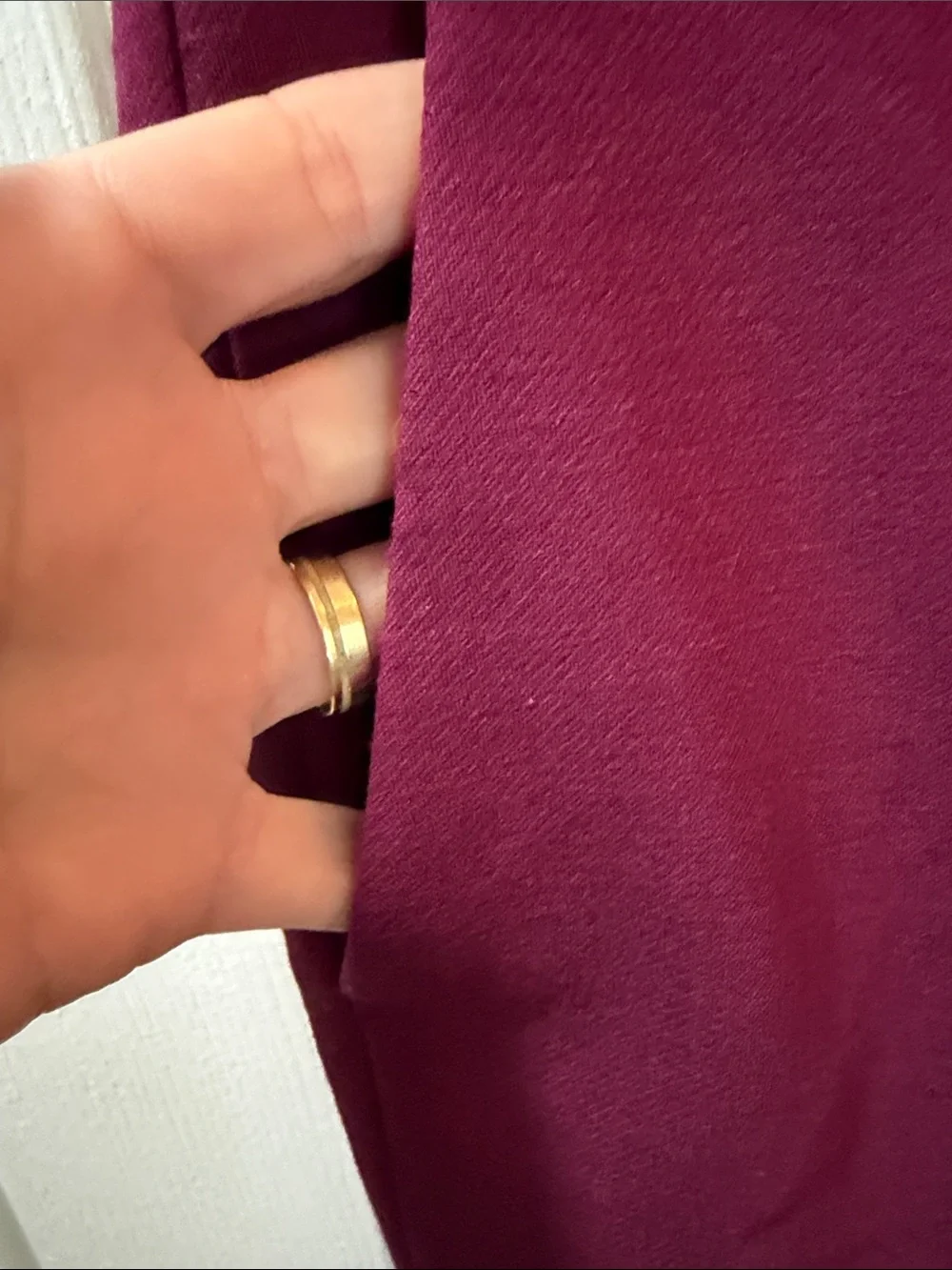 J. Crew “Campbell” Fit Tailored Ankle Pants in Deep Berry